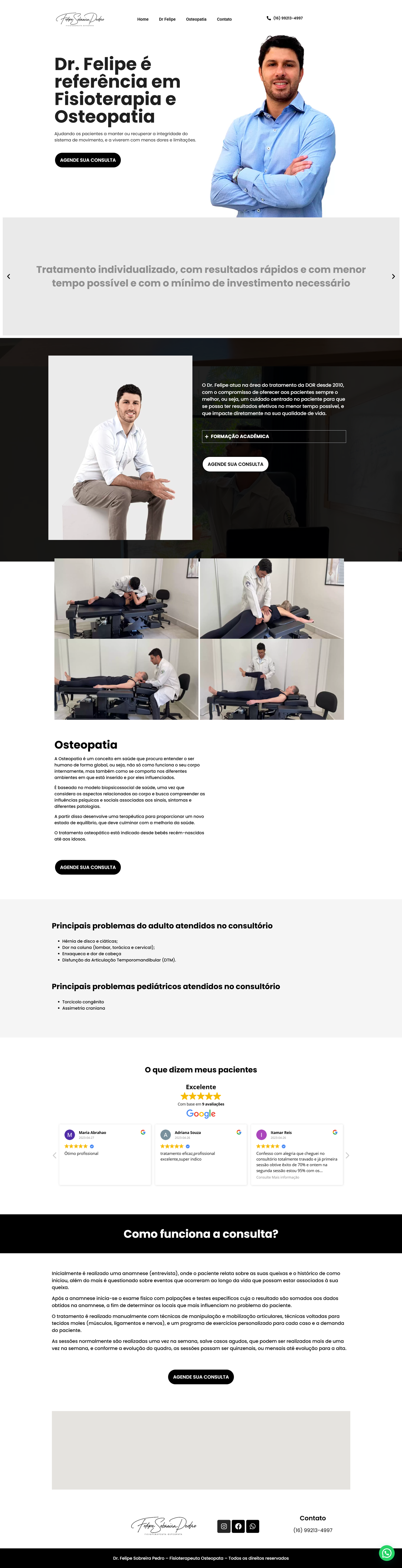 site de fisioterapeuta criado por niedson do marketing